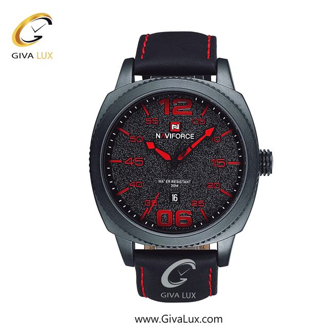 ساعت مچی مردانه بند چرمی ناوی فورس (نیوی فورس) NF9127 B/R/B